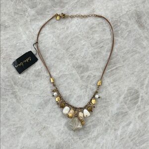 Cookie Lee Gold and Cream Necklace